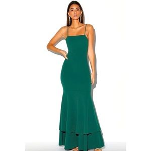 Lulus Tiered Trumpet Hem Maxi Dress